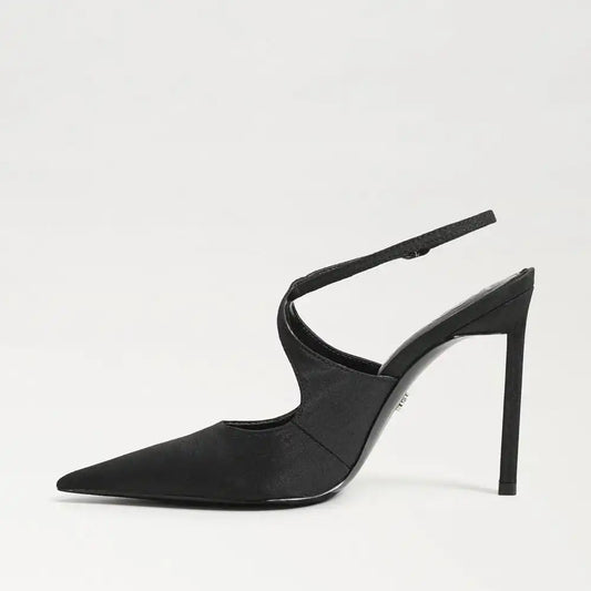 Terry Ankle Strap Pump