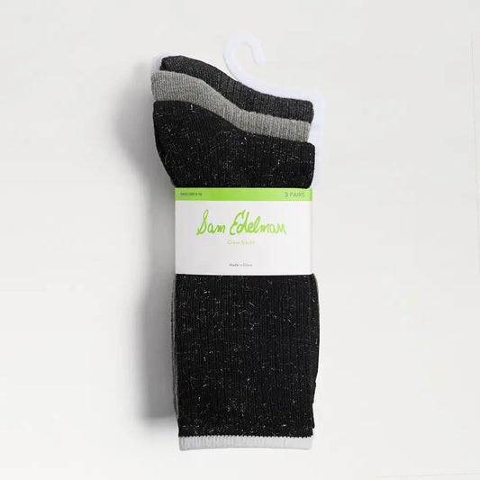 3 Pack Lurex Speckle Crew