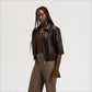 3/4 Sleeve Zip Front Jacket