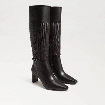 Sylvia Weave Wide Calf Knee High Boot