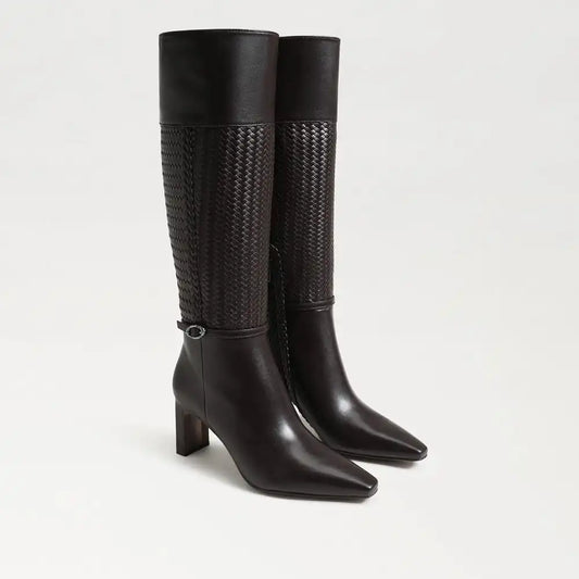 Sylvia Weave Wide Calf Knee High Boot