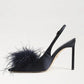 Tegan Feather Slingback Pump