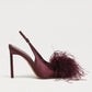 Tegan Feather Slingback Pump